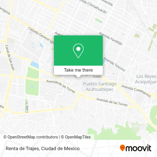 Renta de Trajes map