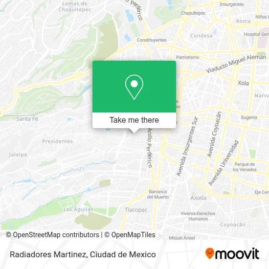 Radiadores Martinez map