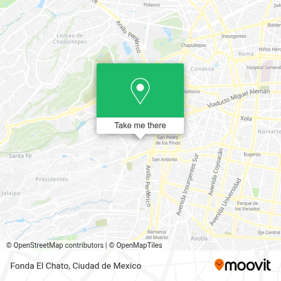 Fonda El Chato map