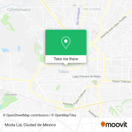 Moda Lia map