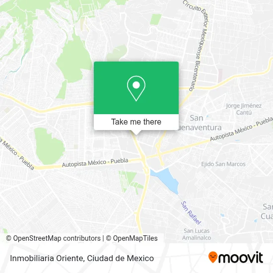 Inmobiliaria Oriente map
