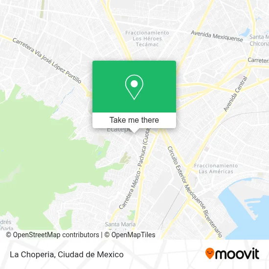 La Choperia map