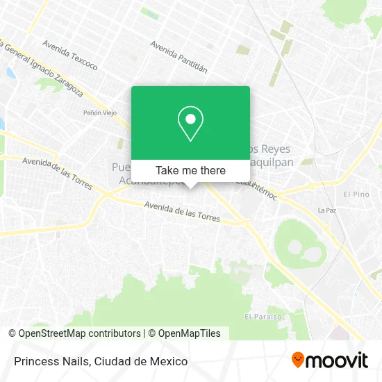 Princess Nails map
