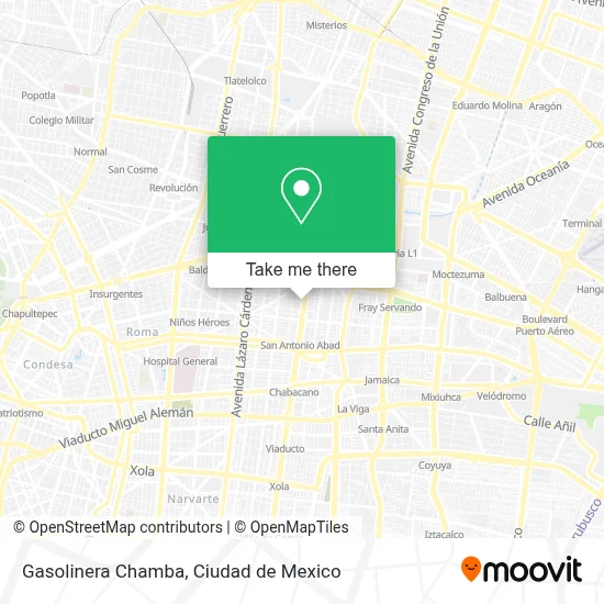 Gasolinera Chamba map