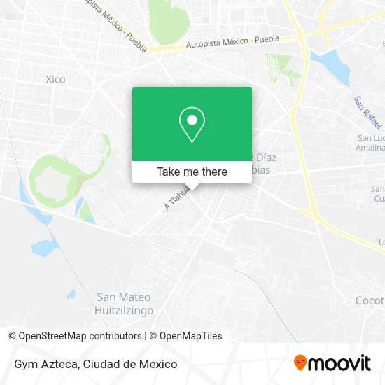 Gym Azteca map