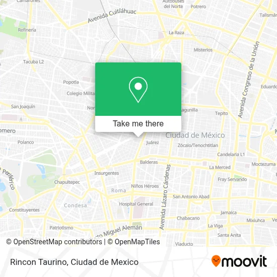 Rincon Taurino map