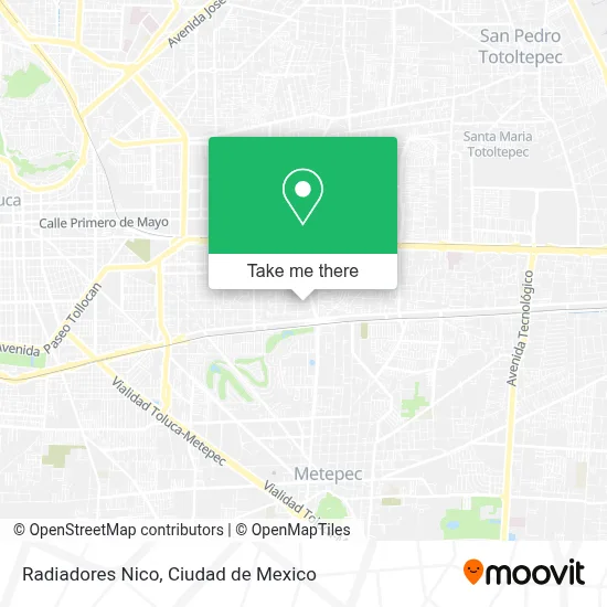 Radiadores Nico map
