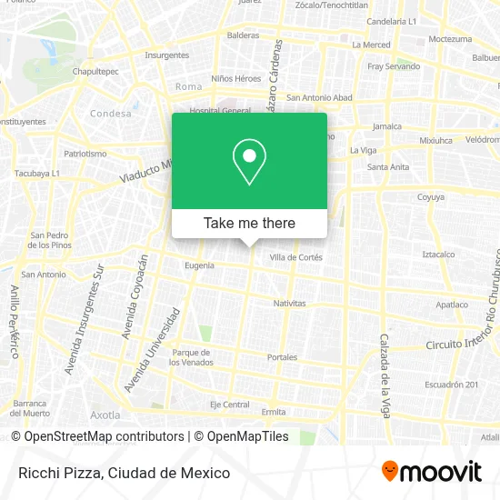 Ricchi Pizza map