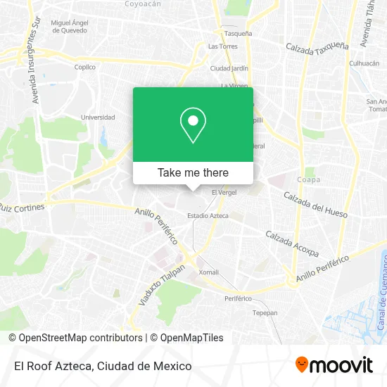El Roof Azteca map