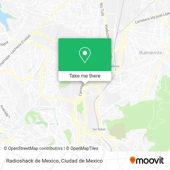 Radioshack de Mexico map
