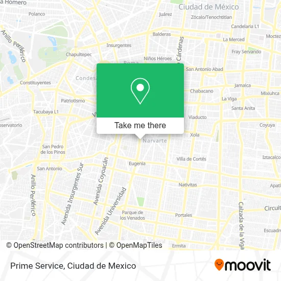 Prime Service map