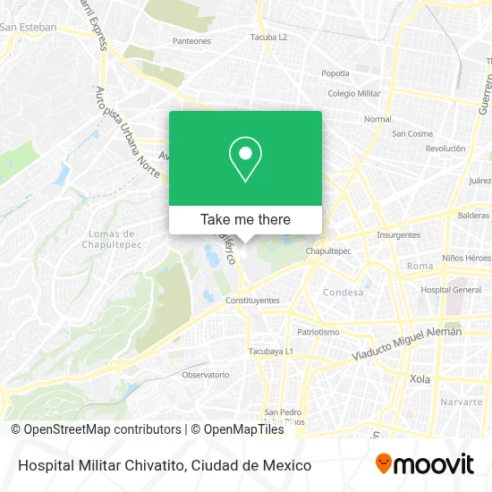 Hospital Militar Chivatito map