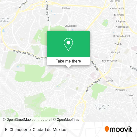 El Chilaquerío map