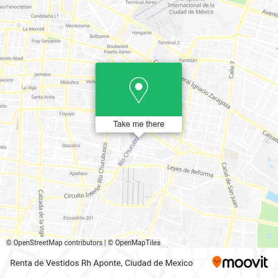 Renta de Vestidos Rh Aponte map