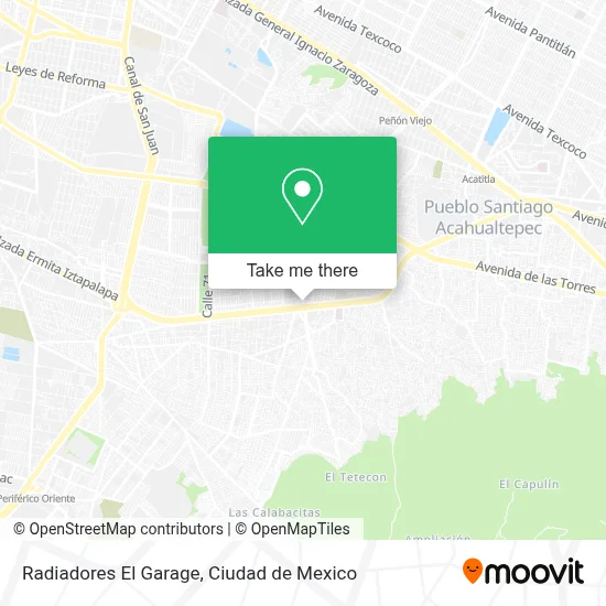 Radiadores El Garage map