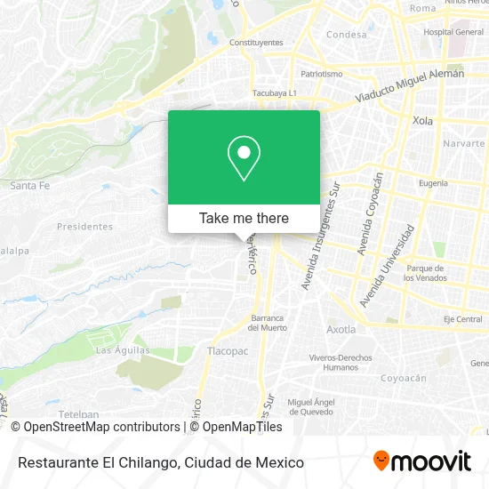 Restaurante El Chilango map