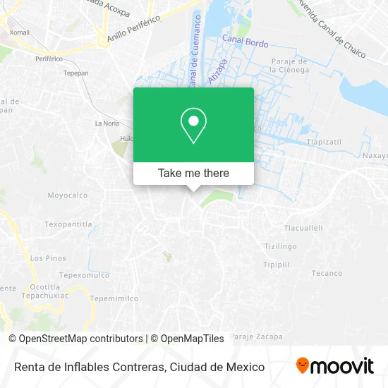 Renta de Inflables Contreras map