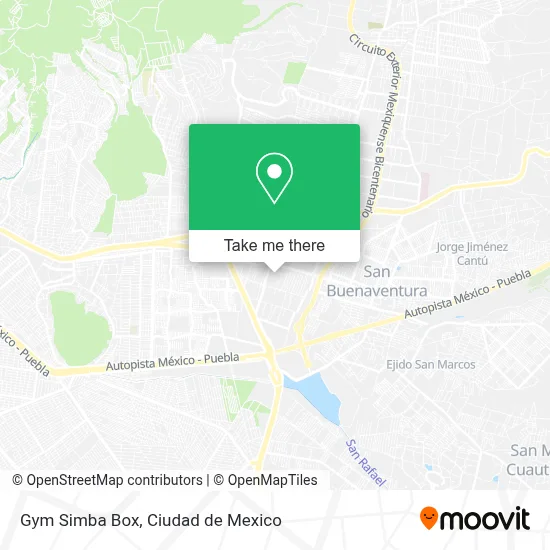 Gym Simba Box map