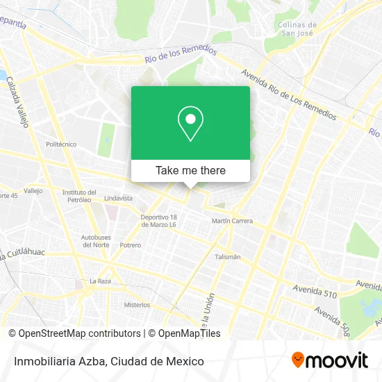 Inmobiliaria Azba map