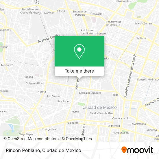 Rincón Poblano map