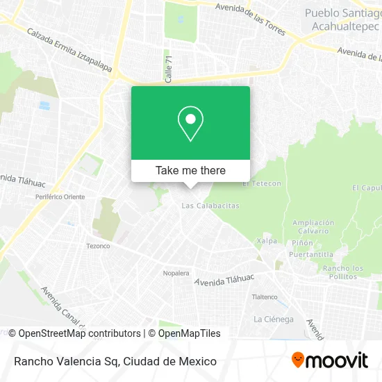Rancho Valencia Sq map