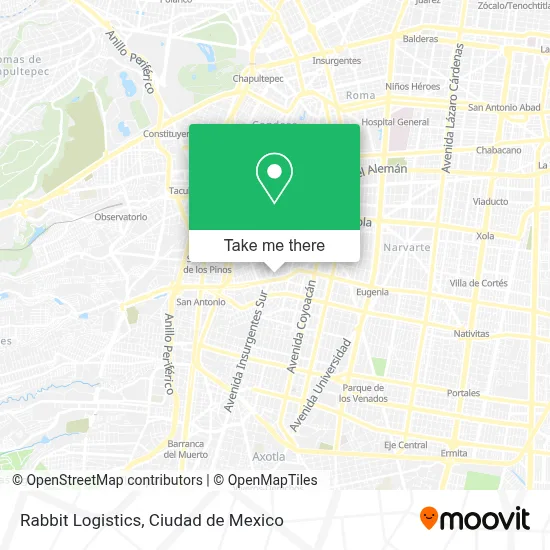 Rabbit Logistics map