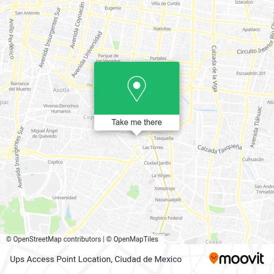 Ups Access Point Location map