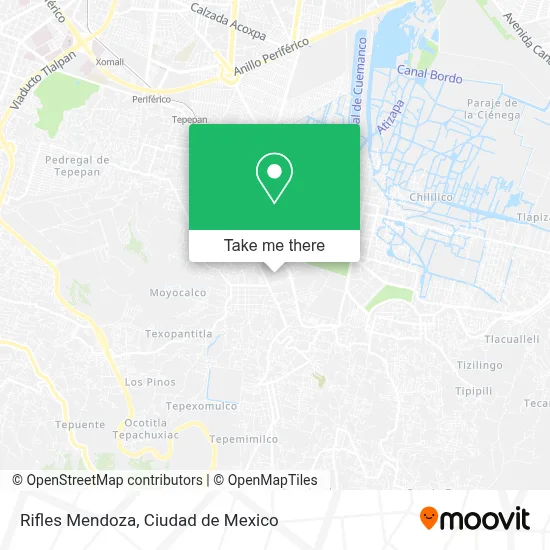 Rifles Mendoza map