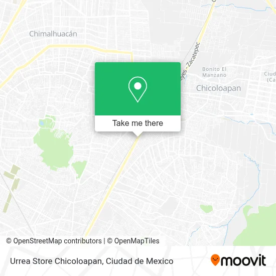 Urrea Store Chicoloapan map