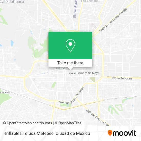 Inflables Toluca Metepec map