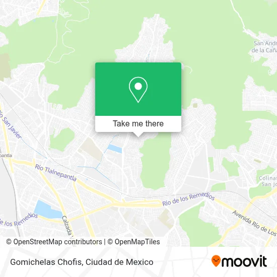 Gomichelas Chofis map