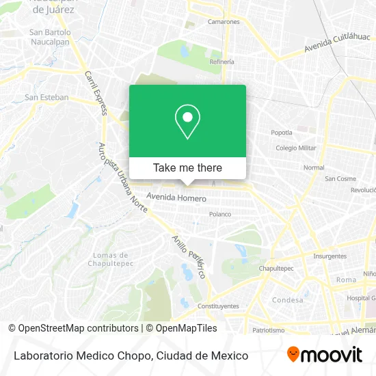 Laboratorio Medico Chopo map