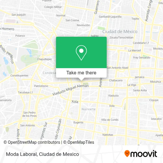 Moda Laboral map