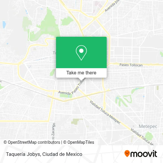 Taquería Jobys map