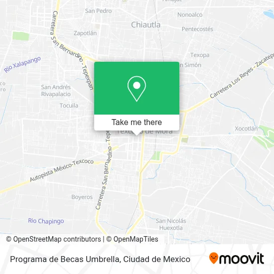 Programa de Becas Umbrella map