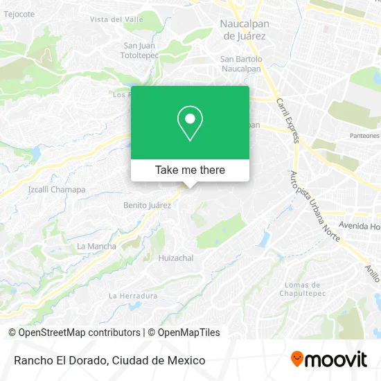 Rancho El Dorado map