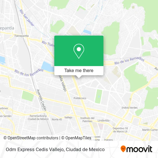 Odm Express Cedis Vallejo map