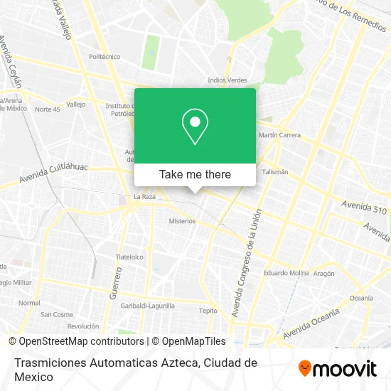 Trasmiciones Automaticas Azteca map