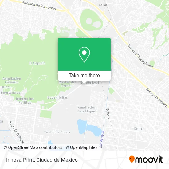 Innova-Print map