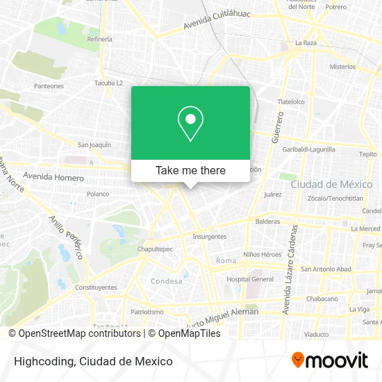 Highcoding map