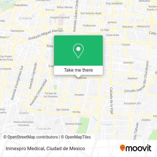 Inmexpro Medical map