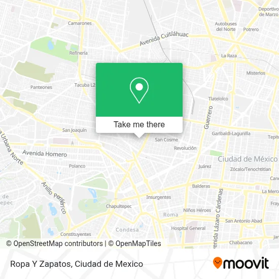 Ropa Y Zapatos map