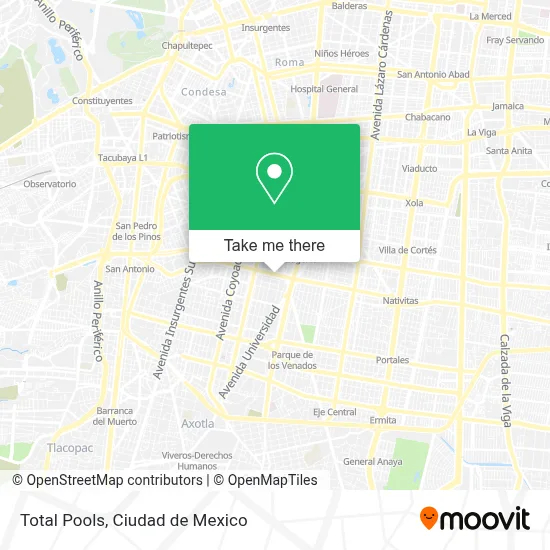 Total Pools map