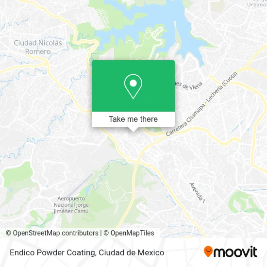 Endico Powder Coating map