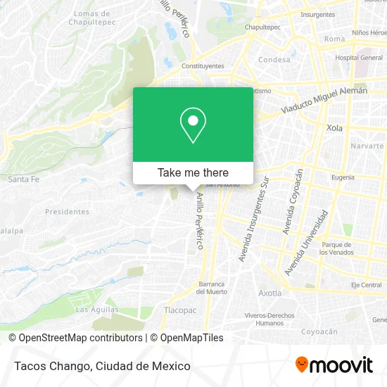 Tacos Chango map