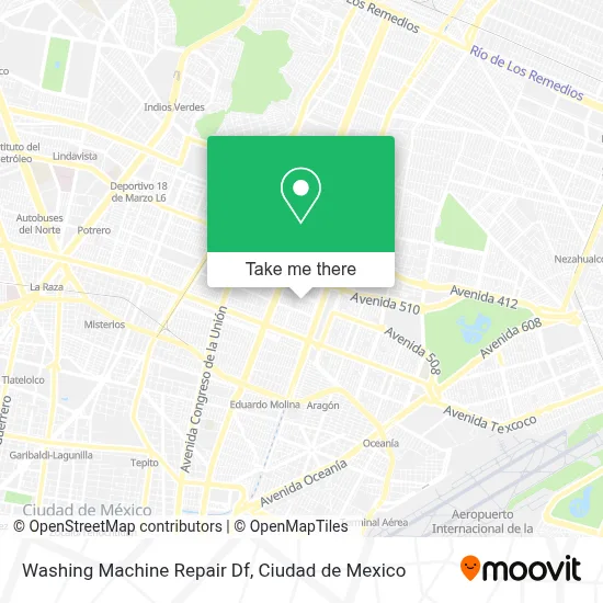 Washing Machine Repair Df map