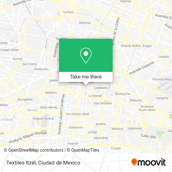 Textiles Itzel map