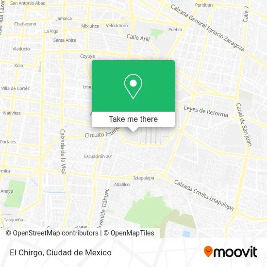 El Chirgo map