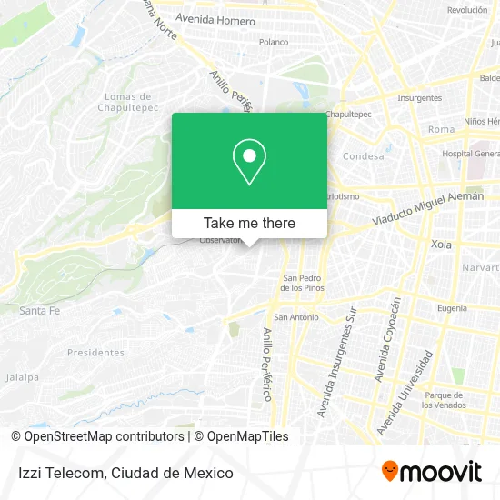 Izzi Telecom map