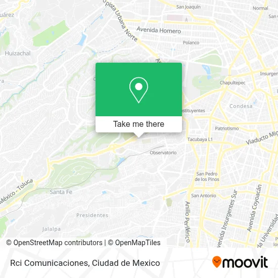 Rci Comunicaciones map